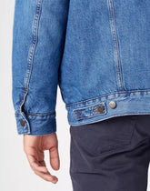Wrangler Oversized Sherpa Męska Kurtka Jeansowa New Favorite W478LH21Y 112323627